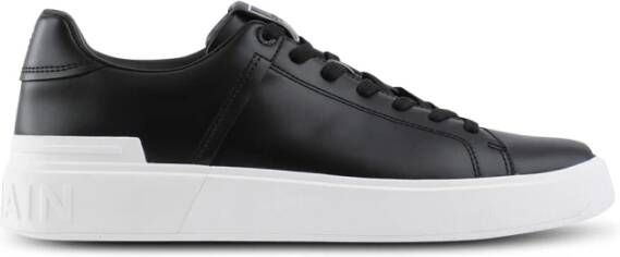 Balmain B-Court trainers in kalfsleer Black Dames