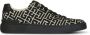 Balmain B-Court trainers met jacquard monogram Black Heren - Thumbnail 1