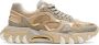 Balmain B-East trainer in leer suède en mesh Multicolor Heren - Thumbnail 1