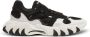 Balmain Zwarte tweekleurige sneakers met geborduurde details Black Heren - Thumbnail 1