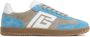 Balmain Blauwe Veterschoenen Rubberen Zool Ronde Neus Multicolor Heren - Thumbnail 1