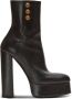 Balmain Brune leren enkellaarzen Zwart - Thumbnail 1