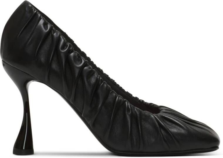 Balmain Eden pumps in verzameld lamsvacht Black Dames