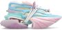 Balmain Sneakers met colourblocking Blauw - Thumbnail 1
