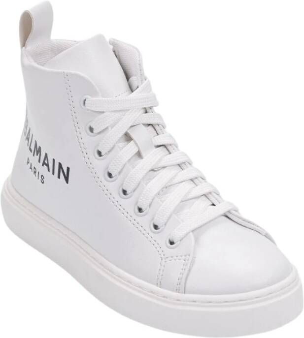 Balmain Effen kleur sneakers White Dames