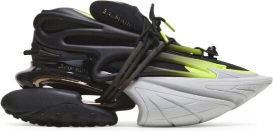 Balmain Fluorescerende eenhoorn sneakers van neopreen en leer. Meerkleurig Heren