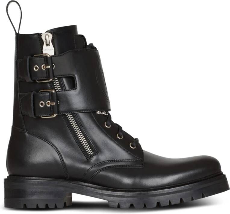 Balmain Smooth leather Phil Ranger ankle boots Zwart Heren