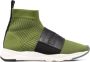 Balmain Groene Elegante Gesloten Platte Sneakers Green Heren - Thumbnail 1