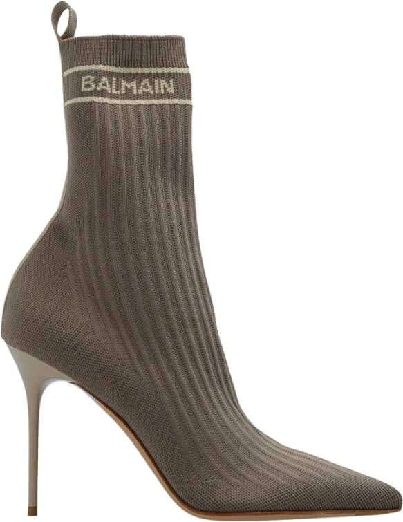 Balmain Heeled Boots Beige Dames
