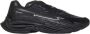 Balmain Zwarte Leren Sneakers met Contrasterend Logo Black Heren - Thumbnail 1