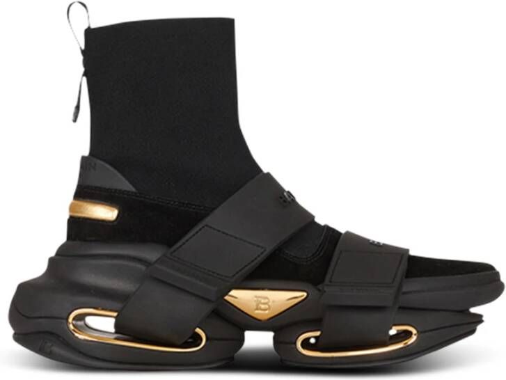 Balmain B-Bold high-top sneakers Zwart - Foto 1