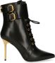 Balmain Uria leather ankle boots Zwart Dames - Thumbnail 1
