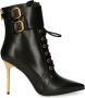 Balmain Uria enkellaarzen met veters Zwart - Thumbnail 1