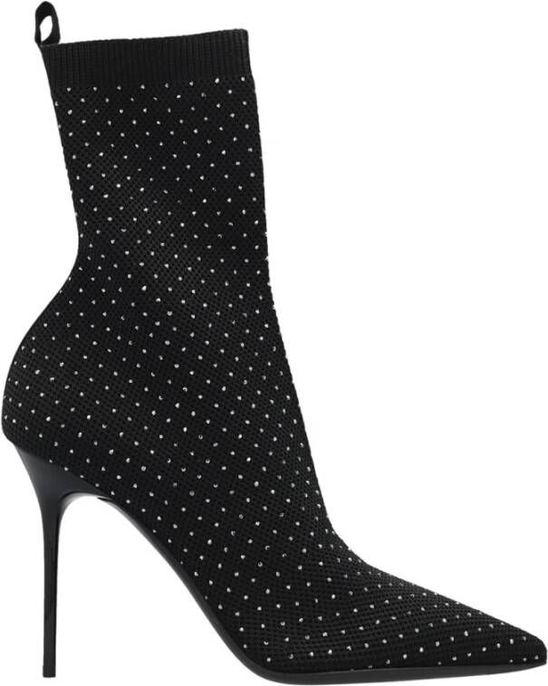 Balmain Skye stretch enkellaarzen Zwart - Foto 1