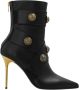 Balmain Alma leather ankle boots Black Dames - Thumbnail 1