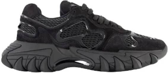 Balmain Leather sneakers Black Heren