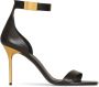 Balmain Leather Uma sandals Black Dames - Thumbnail 1