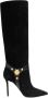 Balmain Nonchalante suède Eva-laarzen met hak Black Dames - Thumbnail 1