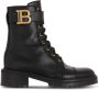 Balmain Boots & laarzen Ranger Ankle Boots Leather in zwart - Thumbnail 1