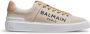 Balmain logo print canvas B-Court sneakers Beige Dames - Thumbnail 1