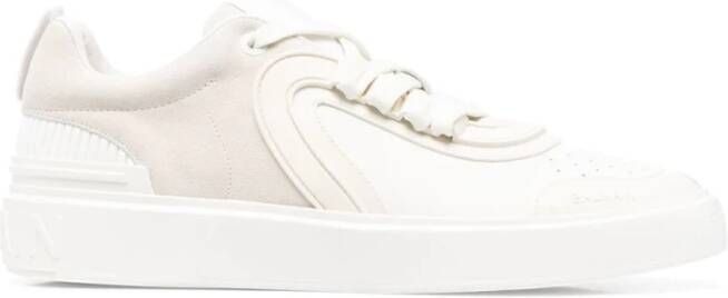 Balmain Luxe Leren Sneakers White Heren