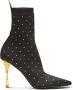 Balmain Moneta enkellaarzen verfraaid met kristallen Zwart - Thumbnail 1