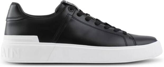 Balmain Noir Blanc Court Sneaker Black Dames