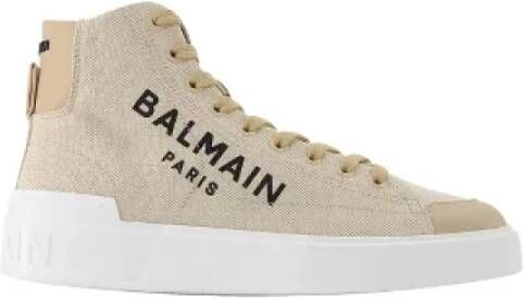 Balmain Pre-owned Canvas sneakers White Dames