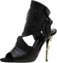 Balmain Pre-owned Leather sandals Black Dames - Thumbnail 1