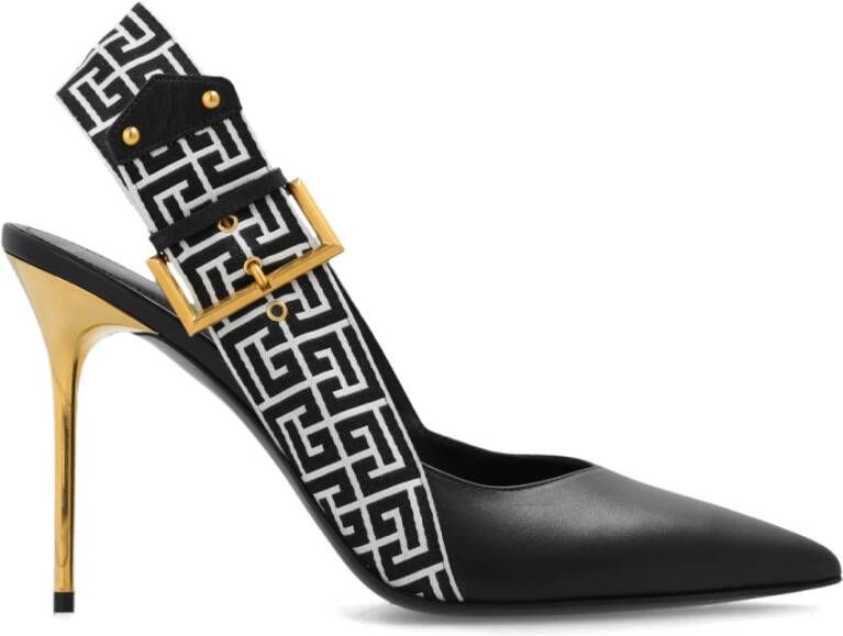 Balmain Pumps met monogram Black Dames