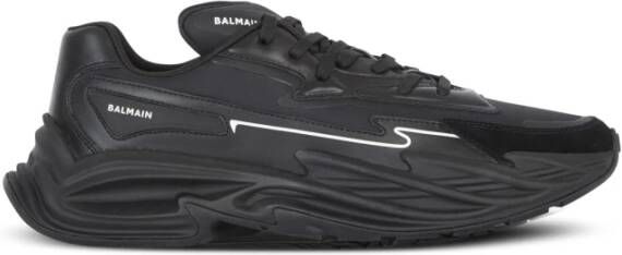 Balmain Ren-Roe leer trainers Black Dames