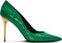 Balmain Ruby stiletto's in krokodillenprint leer Green Dames - Thumbnail 1