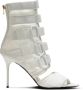 Balmain Uma sandalen met klittenband en mesh White Dames - Thumbnail 1