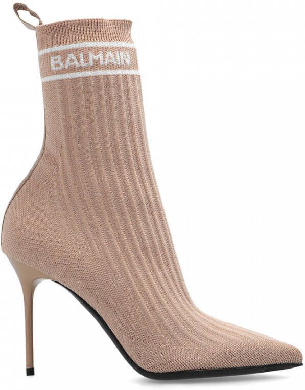Balmain Skye sock boots Beige Dames