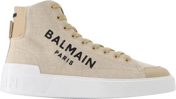 Balmain Sneakers B-Court High-Top-Sneakers Jacquard in beige