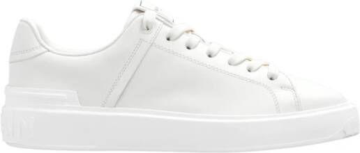 Balmain Sneakers B-Court sneakers in calfskin in crème