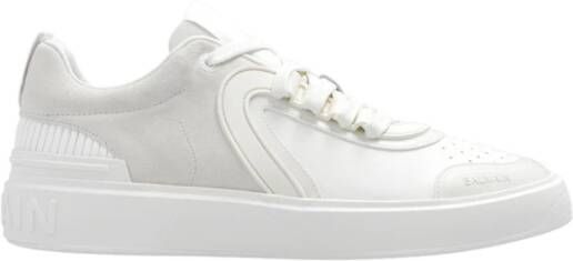 Balmain Luxe Leren Sneakers White Heren