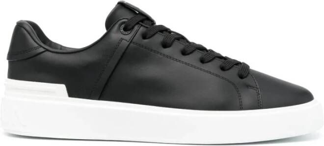 Balmain Zwarte B-Court lage sneakers Black Heren