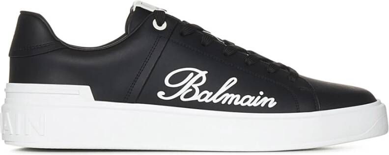 Balmain B-Court leren sneakers Zwart