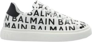 Balmain Sneakers met logo Wit Unisex