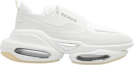 Balmain Witte Casual Lage Hak Sneakers White Heren