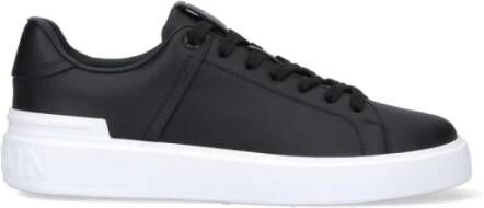 Balmain Zwarte B-Court lage sneakers Black Heren