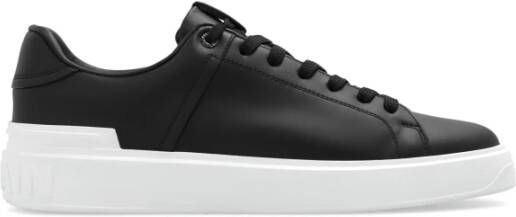 Balmain Zwarte B-Court lage sneakers Black Heren