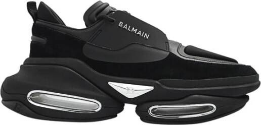 Balmain B-Bold sneakers met logo Zwart