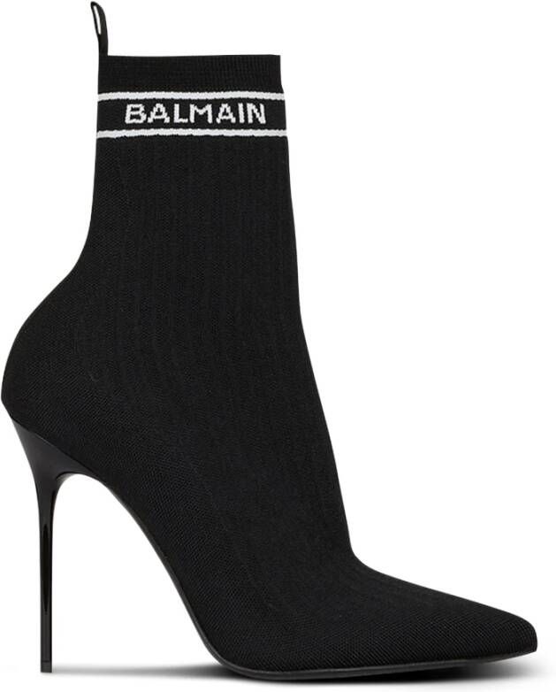 Balmain Boots & laarzen Skye stretch mesh ankle boots in zwart