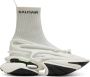 Balmain Witte Sneakers met Multi-Materiaal Bovenwerk White Heren - Thumbnail 1