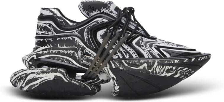 Balmain Unicorn Wave sneakers met 'Love Letter' print Multicolor Heren