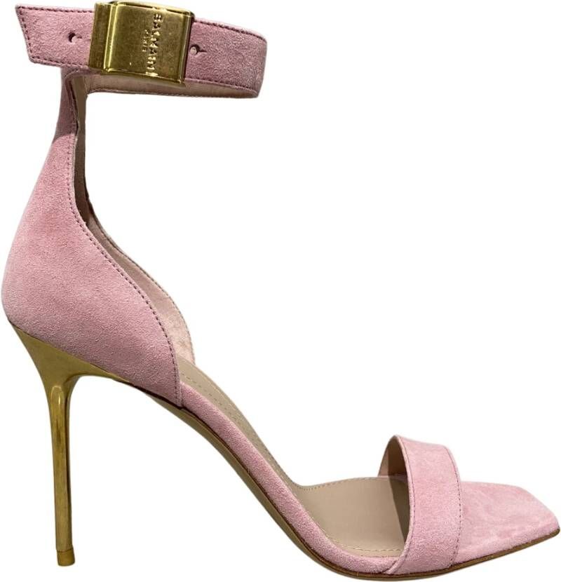 Balmain Verhoog je stijl met hoge hak sandalen Roze Dames