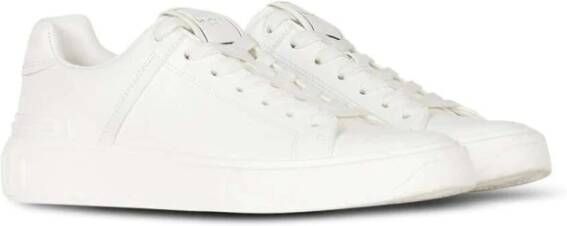Balmain Witte B-Court Low-Top Sneakers White Dames