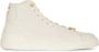Balmain Witte hoge sneakers met monogrampatroon en gouden logo Beige Dames - Thumbnail 1